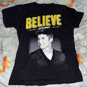 Justin Bieber believe concert T-shirt 2013